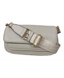 MICHAEL KORS（マイケルコース）の古着「Jet Set Travel Small Pebbled Leather Crossbody Bag」｜アイボリー