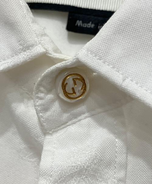 GUCCI（グッチ）GUCCI (グッチ) DUKE 刺繍シャツ ホワイト サイズ:43/17の古着・服飾アイテム