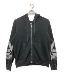 DIESEL（ディーゼル）の古着「S-GINAFFLE-HOOD-ZIP」｜ブラック
