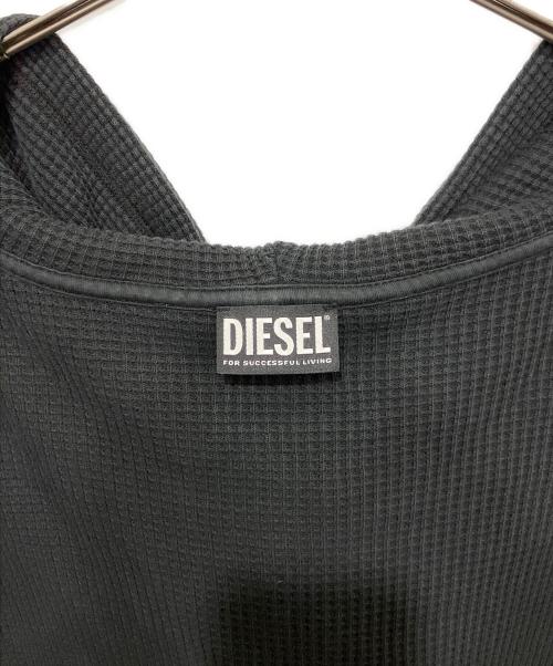 DIESEL（ディーゼル）DIESEL (ディーゼル) S-GINAFFLE-HOOD-ZIP ブラック サイズ:Lの古着・服飾アイテム