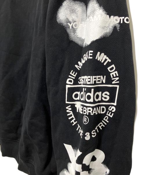 Y-3（ワイスリー）Y-3 (ワイスリー) GRAPHIC CREW SWEAT ブラック サイズ:SIZE Mの古着・服飾アイテム