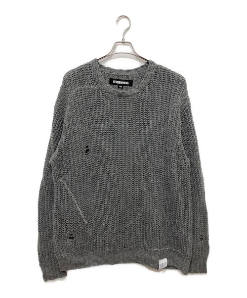 NEIGHBORHOOD（ネイバーフッド）NEIGHBORHOOD (ネイバーフッド) SAVAGE CREWNECK SWEATER グレー サイズ:Lの古着・服飾アイテム