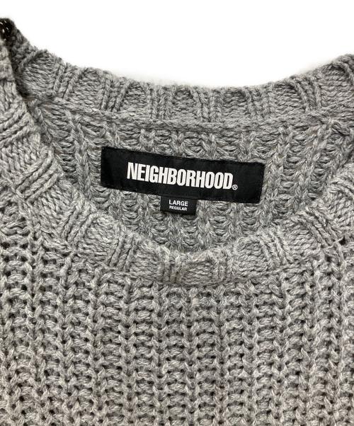NEIGHBORHOOD（ネイバーフッド）NEIGHBORHOOD (ネイバーフッド) SAVAGE CREWNECK SWEATER グレー サイズ:Lの古着・服飾アイテム