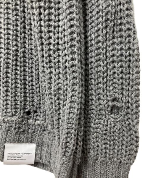NEIGHBORHOOD（ネイバーフッド）NEIGHBORHOOD (ネイバーフッド) SAVAGE CREWNECK SWEATER グレー サイズ:Lの古着・服飾アイテム