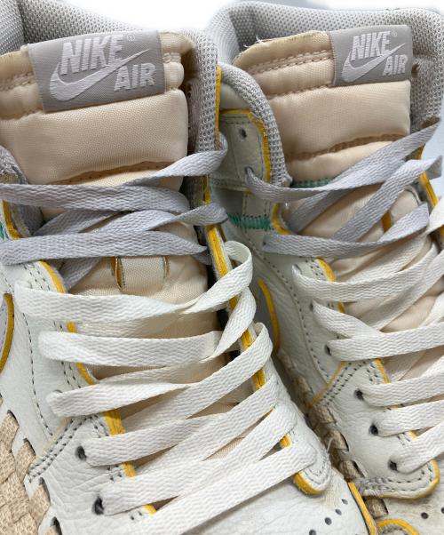 NIKE（ナイキ）NIKE (ナイキ) UNION (ユニオン) ハイカットスニーカー アイボリー×イエロー サイズ:28.5の古着・服飾アイテム