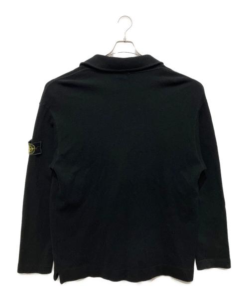 STONE ISLAND（ストーンアイランド）STONE ISLAND (ストーンアイランド) ショールカラーカーディガン ブラック サイズ:Lの古着・服飾アイテム