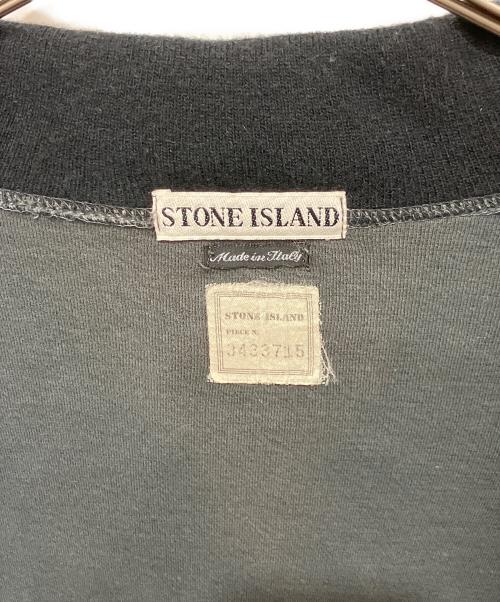 STONE ISLAND（ストーンアイランド）STONE ISLAND (ストーンアイランド) ショールカラーカーディガン ブラック サイズ:Lの古着・服飾アイテム