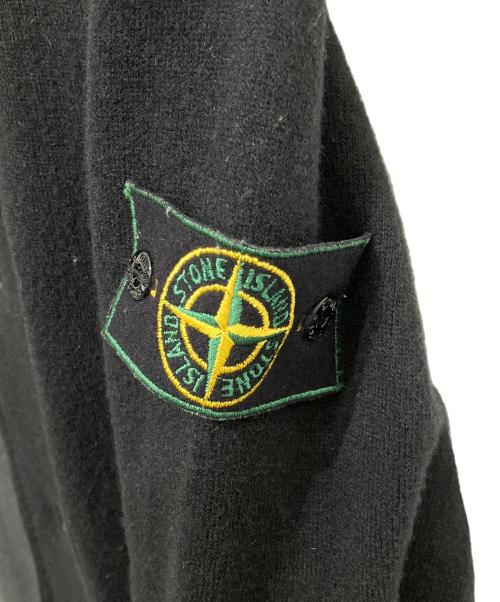 STONE ISLAND（ストーンアイランド）STONE ISLAND (ストーンアイランド) ショールカラーカーディガン ブラック サイズ:Lの古着・服飾アイテム