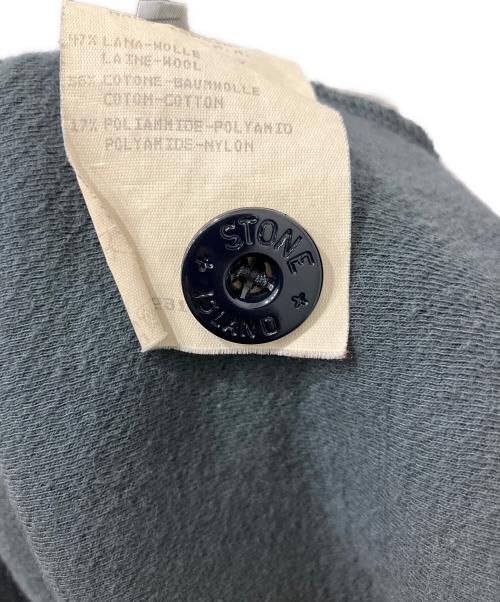 STONE ISLAND（ストーンアイランド）STONE ISLAND (ストーンアイランド) ショールカラーカーディガン ブラック サイズ:Lの古着・服飾アイテム