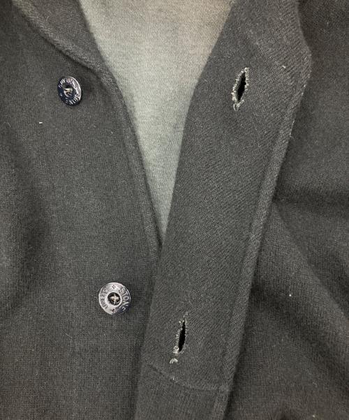 STONE ISLAND（ストーンアイランド）STONE ISLAND (ストーンアイランド) ショールカラーカーディガン ブラック サイズ:Lの古着・服飾アイテム