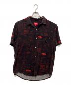 SUPREMEシュプリーム）の古着「20FW Receipts Rayon S/S Shirt」｜ブラック×レッド