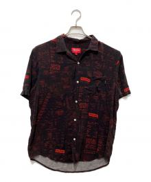 SUPREME（シュプリーム）の古着「20FW Receipts Rayon S/S Shirt」｜ブラック×レッド
