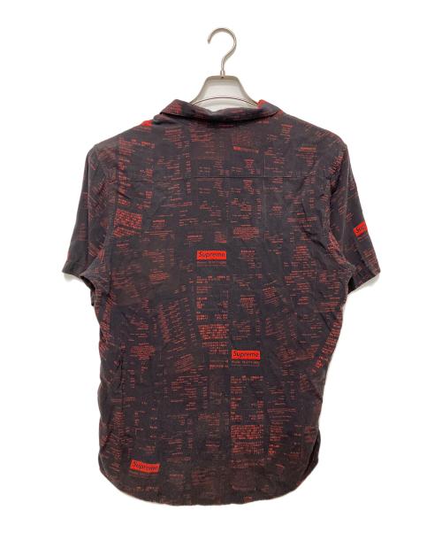 SUPREME（シュプリーム）SUPREME (シュプリーム) 20FW Receipts Rayon S/S Shirt ブラック×レッド サイズ:Mの古着・服飾アイテム