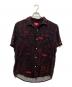 SUPREME（シュプリーム）の古着「20FW Receipts Rayon S/S Shirt」｜ブラック×レッド