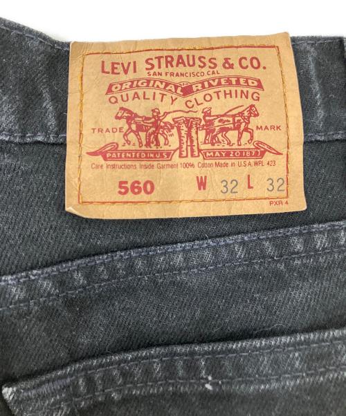 LEVI'S（リーバイス）LEVI'S (リーバイス) 90s 560 LOOSE FIT デニムパンツ ブラック サイズ:W32 L32の古着・服飾アイテム