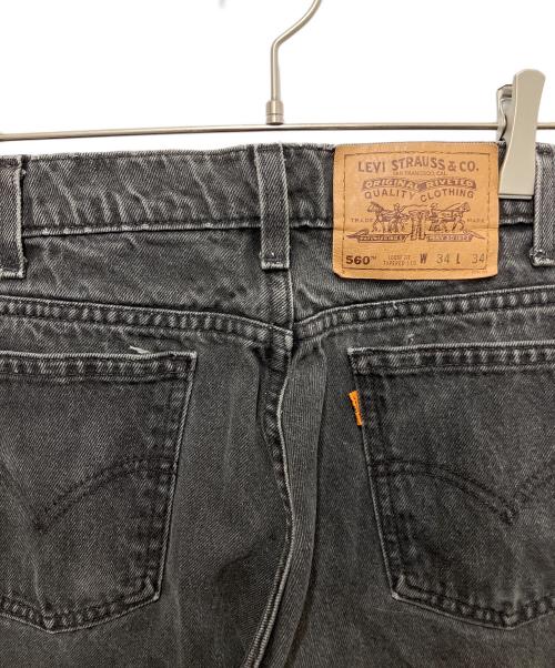 LEVI'S（リーバイス）LEVI'S (リーバイス) 90s 560 LOOSE FIT ブラックデニムパンツ ブラック サイズ:W34 L34の古着・服飾アイテム