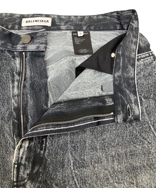 BALENCIAGA（バレンシアガ）BALENCIAGA (バレンシアガ) デニム転写デザインパンツ グレー サイズ:Mの古着・服飾アイテム