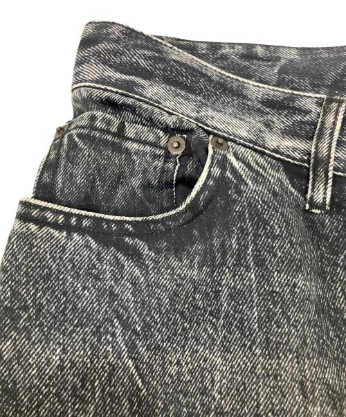 BALENCIAGA（バレンシアガ）BALENCIAGA (バレンシアガ) デニム転写デザインパンツ グレー サイズ:Mの古着・服飾アイテム