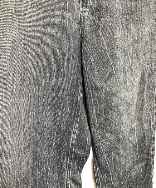 BALENCIAGA（バレンシアガ）BALENCIAGA (バレンシアガ) デニム転写デザインパンツ グレー サイズ:Mの古着・服飾アイテム