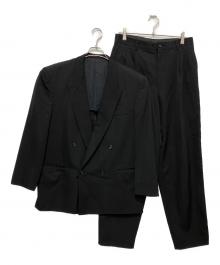 COMME des GARCONS HOMME（コムデギャルソン オム）の古着「ダブルジャケットセットアップ」｜ブラック