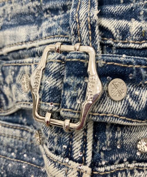 GUAPI（グアピ）GUAPI (グアピ) Aqua Blue Coffin Arc Embellished Denim インディゴ サイズ:28の古着・服飾アイテム
