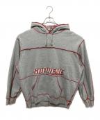 SUPREMEシュプリーム）の古着「Coverstitch Hooded Sweatshirt」｜グレー