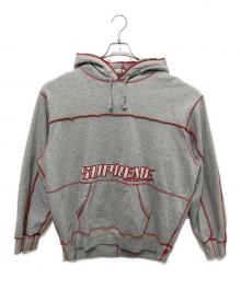 SUPREME（シュプリーム）の古着「Coverstitch Hooded Sweatshirt」｜グレー