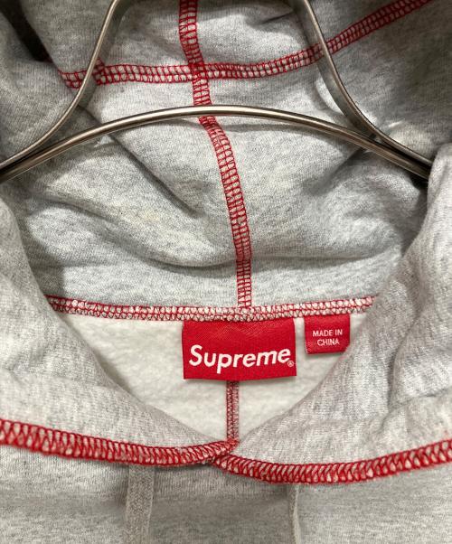 SUPREME（シュプリーム）SUPREME (シュプリーム) Coverstitch Hooded Sweatshirt グレー サイズ:Lの古着・服飾アイテム