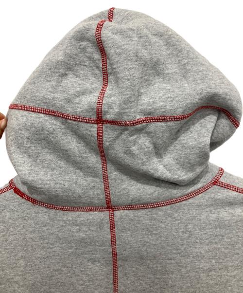 SUPREME（シュプリーム）SUPREME (シュプリーム) Coverstitch Hooded Sweatshirt グレー サイズ:Lの古着・服飾アイテム