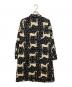 marimekko (マリメッコ) 総柄シャツワンピース ブラック×ベージュ サイズ:36：17000円