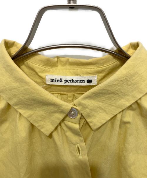 mina perhonen（ミナ ペルホネン）mina perhonen (ミナ ペルホネン) Matinee シャツドレス イエロー サイズ:38の古着・服飾アイテム