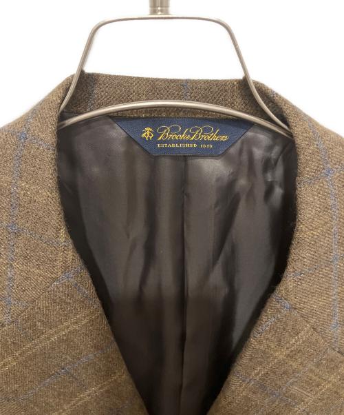 BROOKS BROTHERS（ブルックスブラザーズ）BROOKS BROTHERS (ブルックスブラザーズ) 3B カシミヤ混メルトンテーラードジャケット ブラウン×ネイビー サイズ:SIZE39REGの古着・服飾アイテム