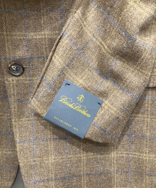 BROOKS BROTHERS（ブルックスブラザーズ）BROOKS BROTHERS (ブルックスブラザーズ) 3B カシミヤ混メルトンテーラードジャケット ブラウン×ネイビー サイズ:SIZE39REGの古着・服飾アイテム