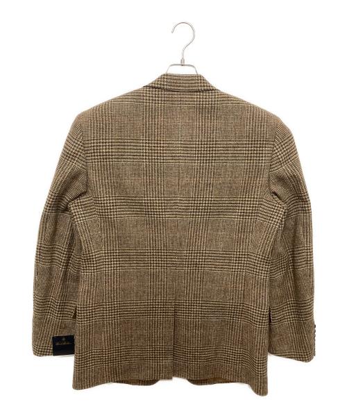 BROOKS BROTHERS（ブルックスブラザーズ）BROOKS BROTHERS (ブルックスブラザーズ) 千鳥柄ソフトツイードテーラードジャケット ブラウン×ベージュ サイズ:SIZE39REGの古着・服飾アイテム