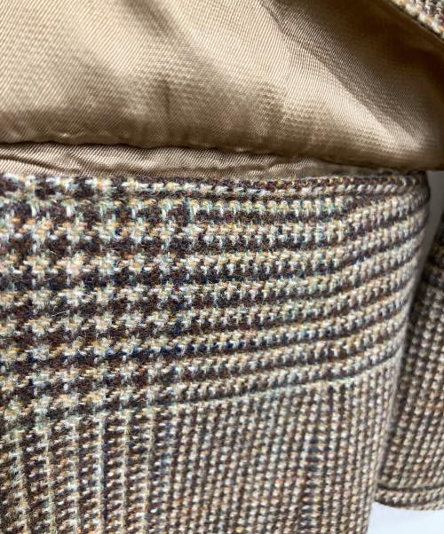 BROOKS BROTHERS（ブルックスブラザーズ）BROOKS BROTHERS (ブルックスブラザーズ) 千鳥柄ソフトツイードテーラードジャケット ブラウン×ベージュ サイズ:SIZE39REGの古着・服飾アイテム