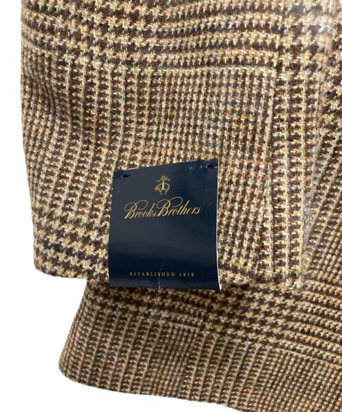 BROOKS BROTHERS（ブルックスブラザーズ）BROOKS BROTHERS (ブルックスブラザーズ) 千鳥柄ソフトツイードテーラードジャケット ブラウン×ベージュ サイズ:SIZE39REGの古着・服飾アイテム