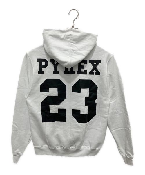 Champion（チャンピオン）Champion (チャンピオン) PYREX VISION (パイレックス ヴィジョン) コラボプリントパーカー ホワイト サイズ:Sの古着・服飾アイテム