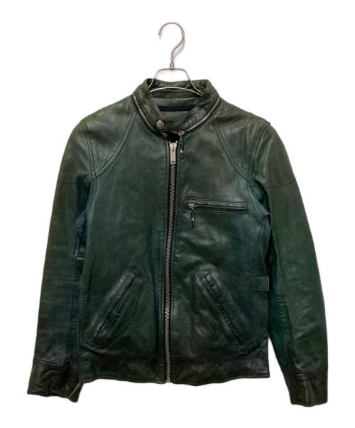 GOLDEN GOOSE（ゴールデングース）GOLDEN GOOSE (ゴールデングース) ラムレザージャケット グリーン サイズ:XXSの古着・服飾アイテム