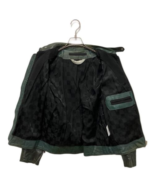 GOLDEN GOOSE（ゴールデングース）GOLDEN GOOSE (ゴールデングース) ラムレザージャケット グリーン サイズ:XXSの古着・服飾アイテム