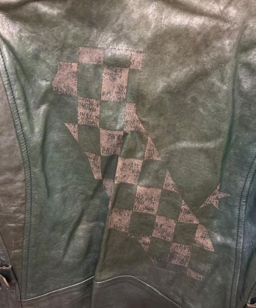GOLDEN GOOSE（ゴールデングース）GOLDEN GOOSE (ゴールデングース) ラムレザージャケット グリーン サイズ:XXSの古着・服飾アイテム