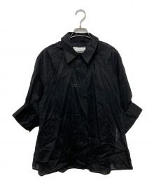 JIL SANDER（ジルサンダー）の古着「Cotton Muslin Shirt」｜ブラック