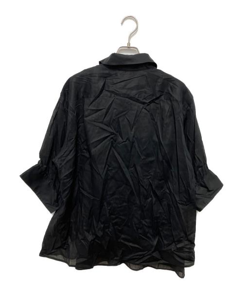 JIL SANDER（ジルサンダー）JIL SANDER (ジルサンダー) Cotton Muslin Shirt ブラック サイズ:38の古着・服飾アイテム