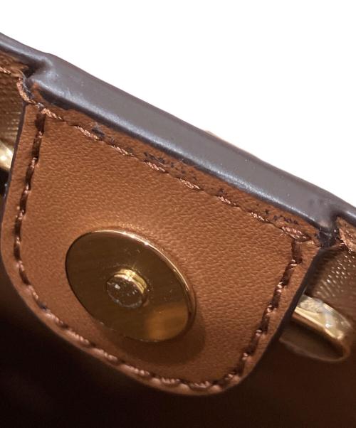 MICHAEL KORS（マイケルコース）MICHAEL KORS (マイケルコース) ミニショルダーバッグ アイボリー×ブラウンの古着・服飾アイテム