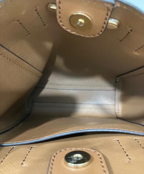 MICHAEL KORS（マイケルコース）MICHAEL KORS (マイケルコース) ミニショルダーバッグ アイボリー×ブラウンの古着・服飾アイテム
