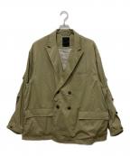 DAIWAダイワ）の古着「BREASTED JACKET TWILL」｜ベージュ