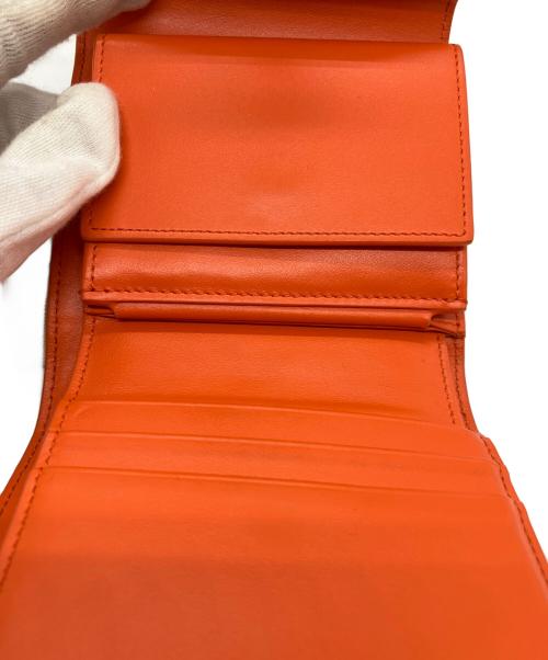 CELINE（セリーヌ）CELINE (セリーヌ) スモール フラップウォレット トリオンフ オレンジの古着・服飾アイテム