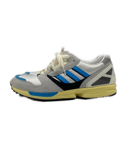 adidas（アディダス）adidas (アディダス) ローカットスニーカー グレー×ブルー サイズ:26.5の古着・服飾アイテム