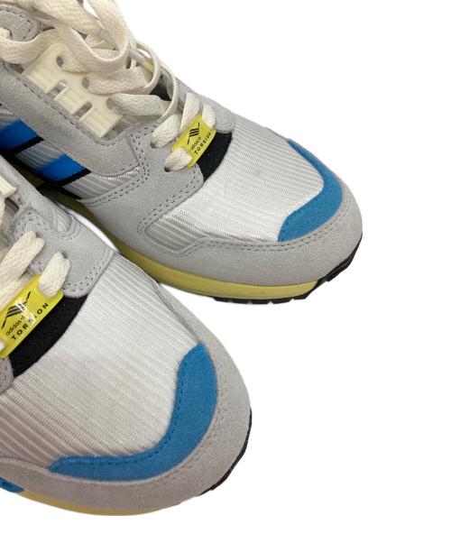 adidas（アディダス）adidas (アディダス) ローカットスニーカー グレー×ブルー サイズ:26.5の古着・服飾アイテム