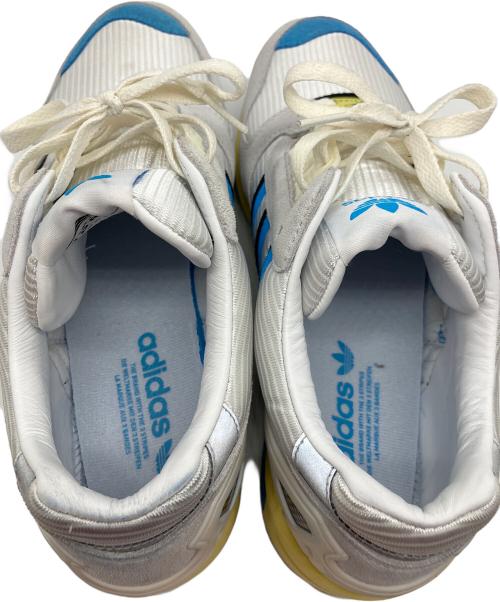 adidas（アディダス）adidas (アディダス) ローカットスニーカー グレー×ブルー サイズ:26.5の古着・服飾アイテム