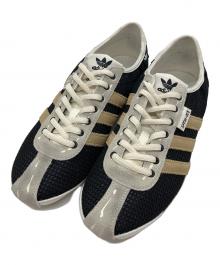 adidas×song for the mute（アディダス×ソングフォーザミュート）の古着「ローカットスニーカー」｜ブラック×ベージュ